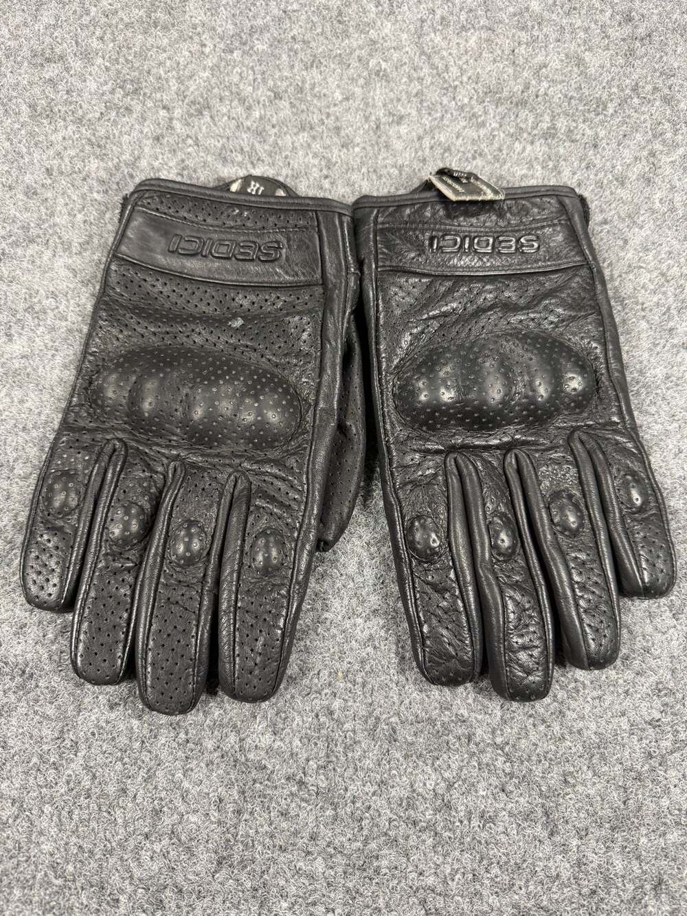 Sedici Leather Perforated Motorcycle Riding Gloves XL
